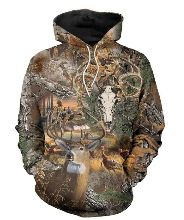Hunting Hoodie Scull