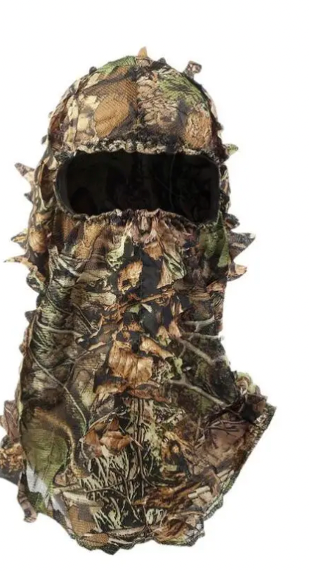 Ghillie Camouflage Leafy Hat 3D Full Face Mask