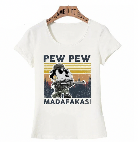 Pew-Pew woman Tshirt